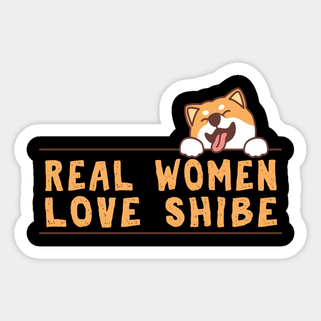 Real Women love shiba inu gift Sticker by Lomitasu